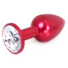 Kiotos Plug Bijou Anal Alu Gem Light 6 x 2.8 cm Rouge